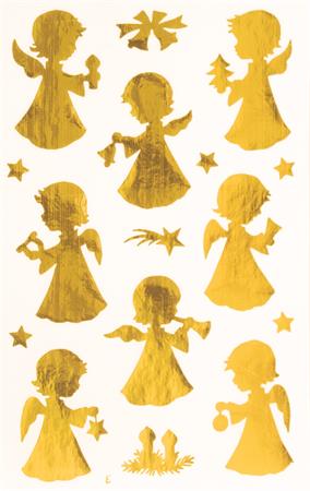 Matrica,  2 ív, 76x120 mm, AVERY ZWECKFORM, "Z-Design No.52393", arany angyalkák